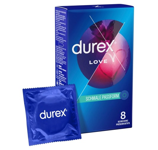 Durex Love - Prezerwatywy Łatwe Dopasowanie 8szt